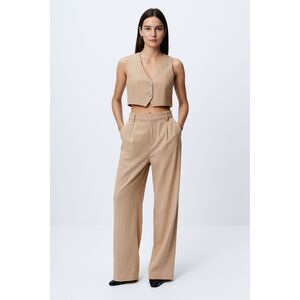 PIPPA THE LABEL Pinstriped Wide Leg Pant Vest Set NWT Small‎